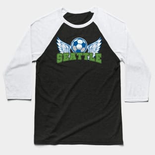 Seattle Soccer Baseball T-Shirt